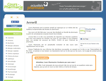 Tablet Screenshot of cours-pharmacie.com